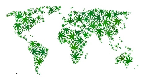 Cannabis Weltkarte
